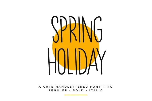 Spring Holiday font