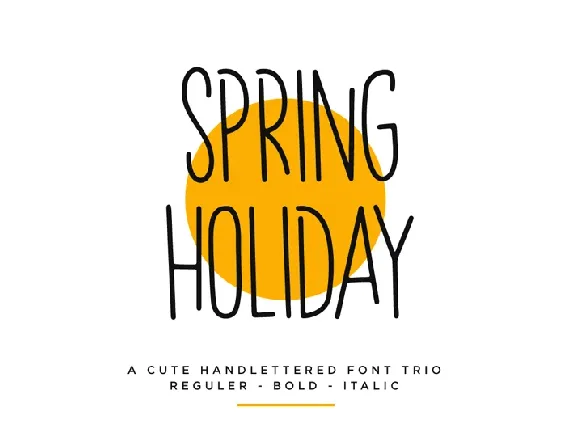 Spring Holiday font