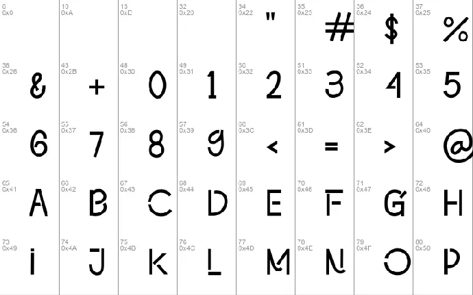 Podoradong Display font