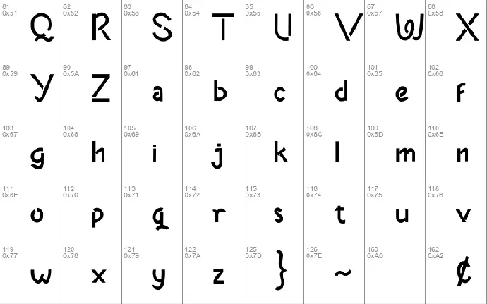 Podoradong Display font