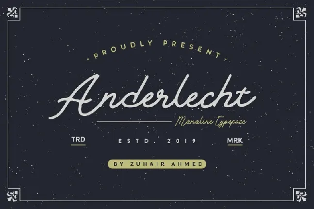 Anderlecht Monoline font