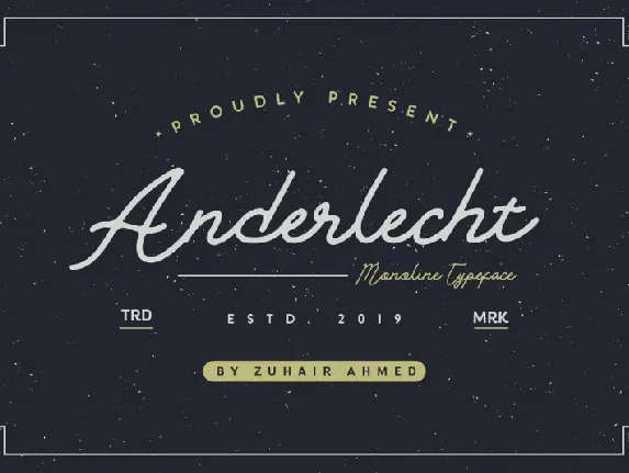 Anderlecht Monoline font