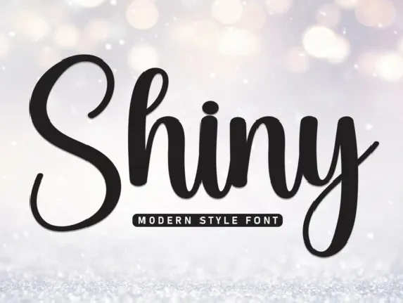 Shiny Script font