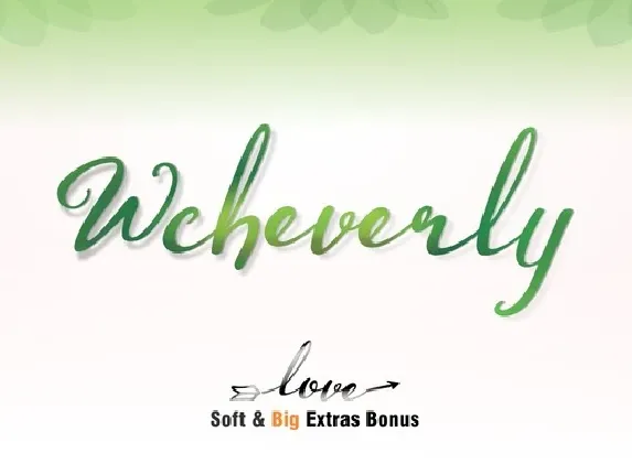 Wcheverly Script Free font