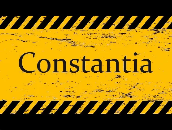 Constantia font