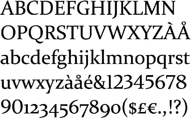 Constantia font