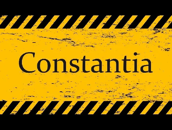 Constantia font