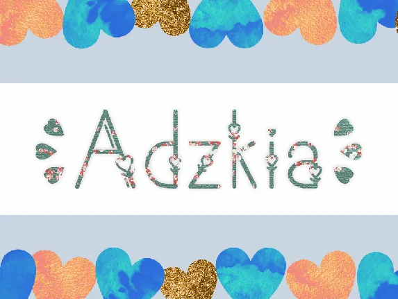 Adzkia font