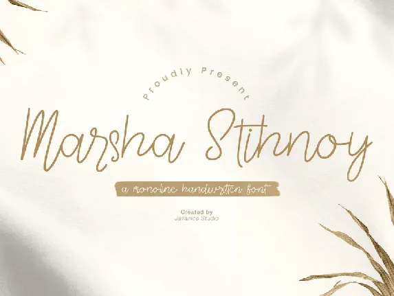 Marsha Sithnoy font