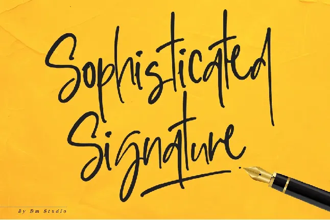 Sophisticated Signature font