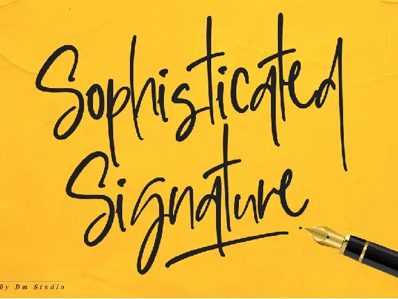 Sophisticated Signature font