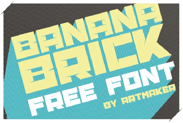 Banana Brick font