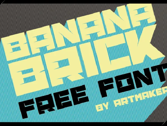 Banana Brick font