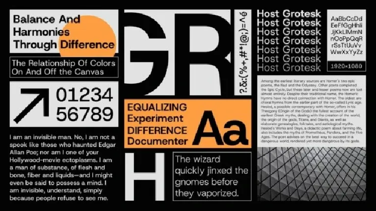 Host Grotesk family font