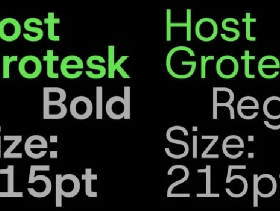 Host Grotesk family font