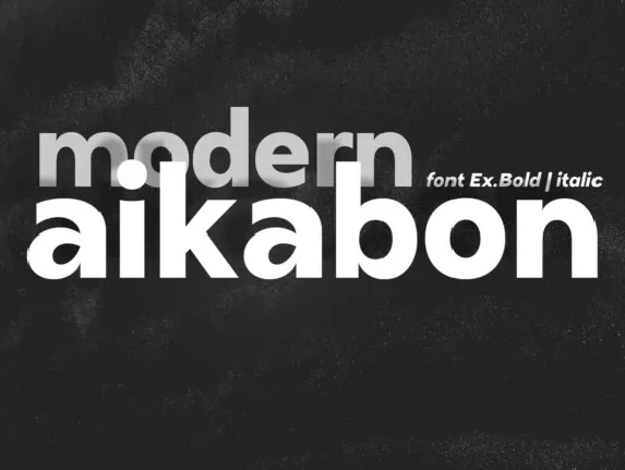 Aikabon font