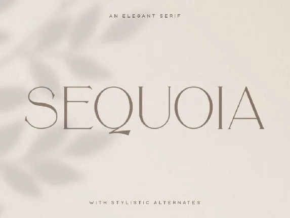 Sequoia font