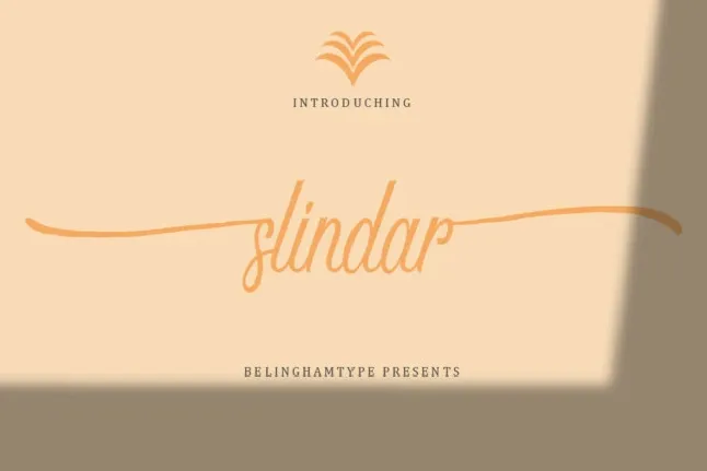 Slindar Script font