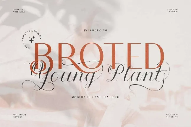 Broted Young Plant Duo font