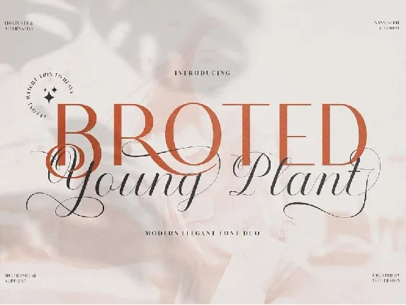 Broted Young Plant Duo font