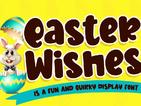 Easter Wishes - Personal Use font