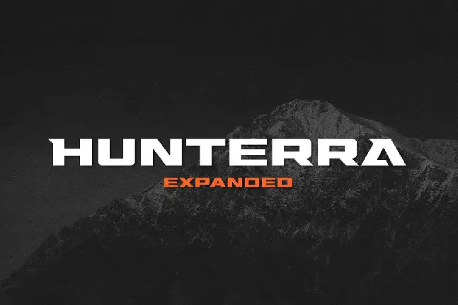 Hunterra font