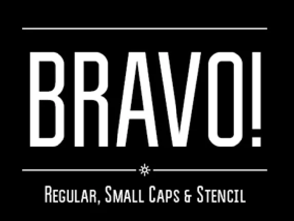 Bravo font