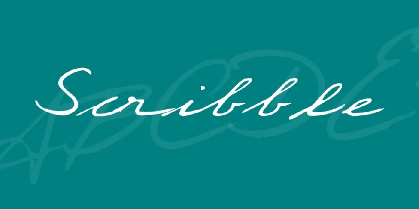 Scribble font