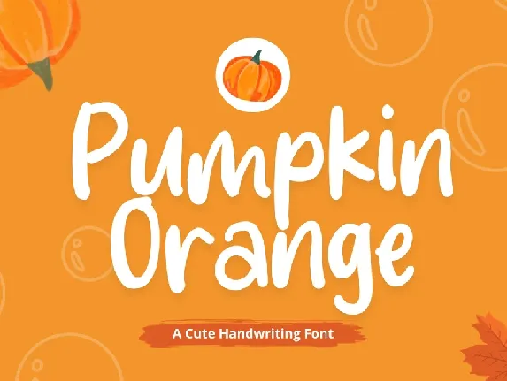 Pumpkin Orange font