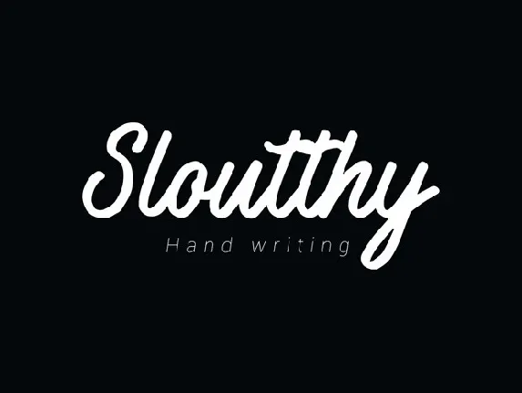 Sloutthy Script font