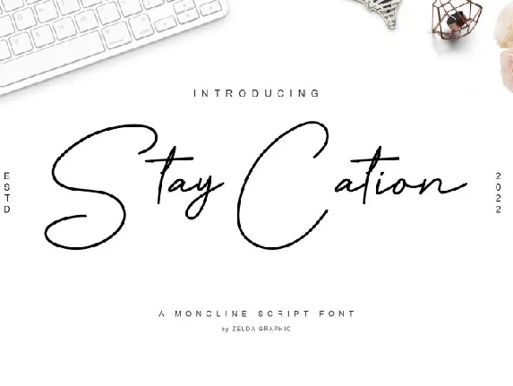 Staycation font