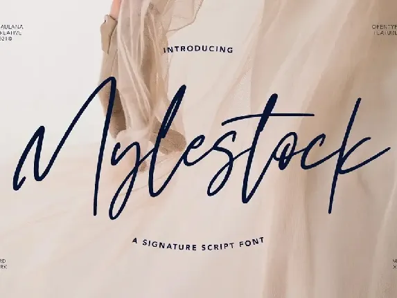 Mylestock font