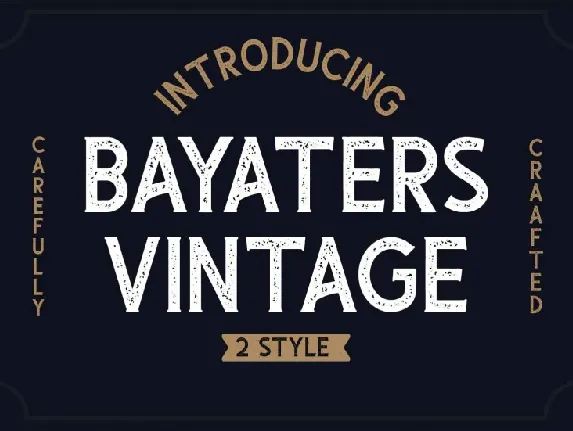 Bayaters font