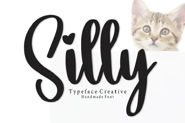 Silly Script font