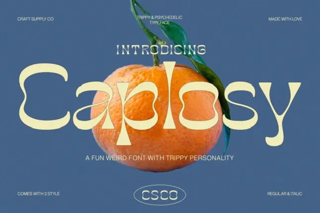 Caplosy font