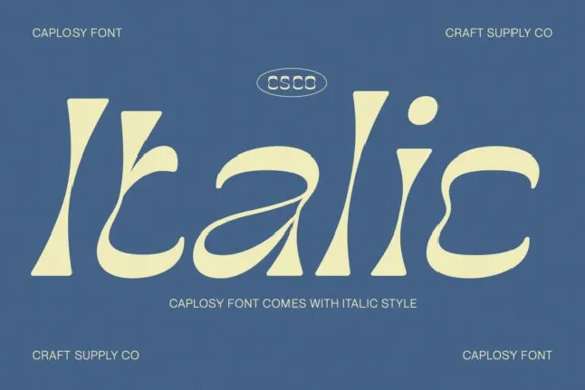 Caplosy font