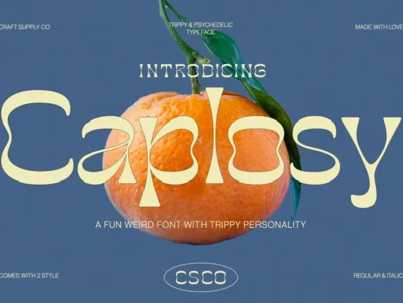 Caplosy font