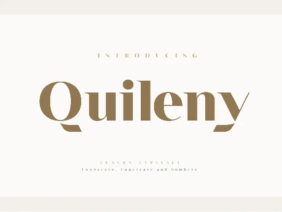 Quileny font