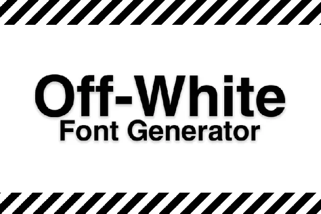 Off White font