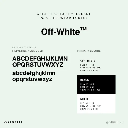 Off White font