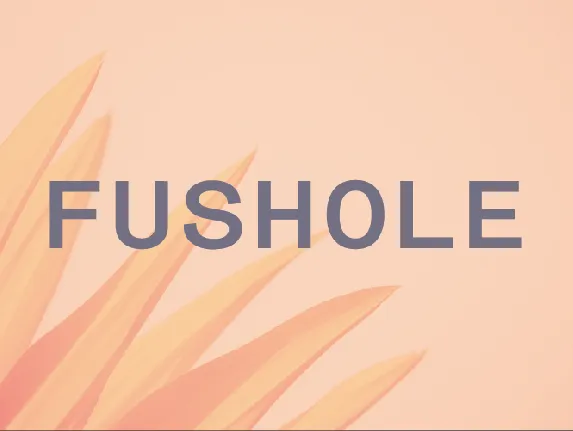 Fushole font