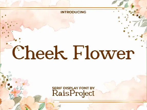 Cheek Flower Demo font