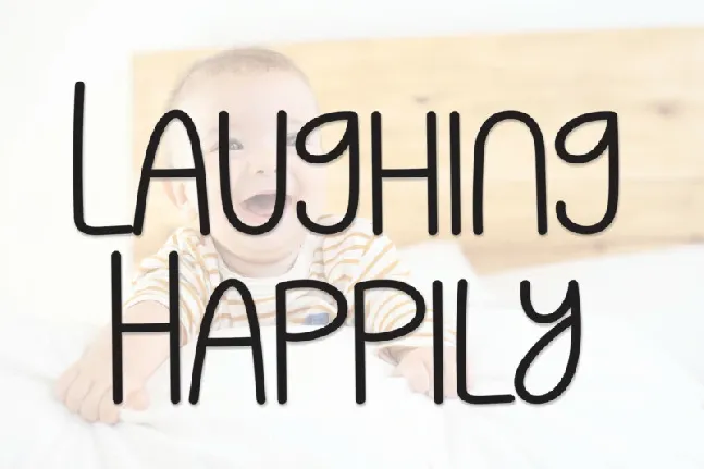 Laughing Happily Display font