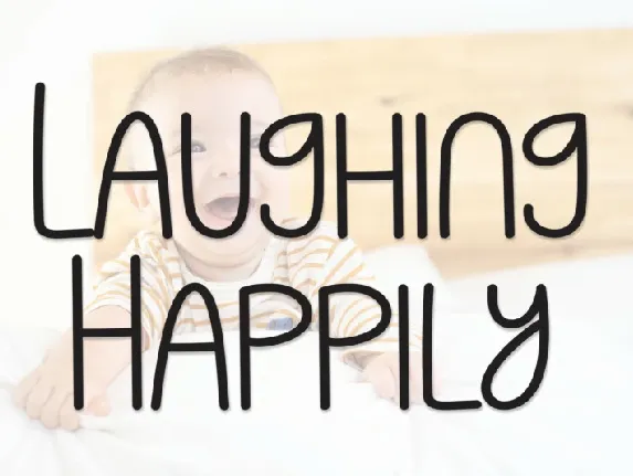 Laughing Happily Display font