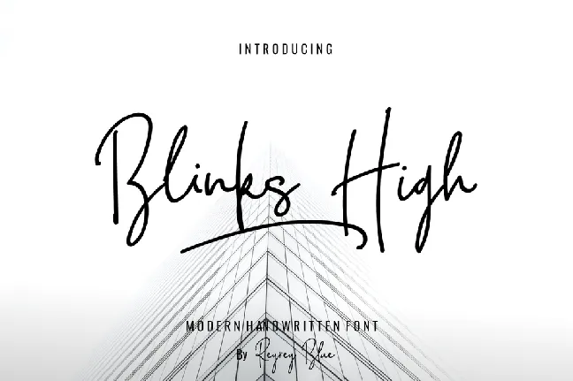 Blink High Script font