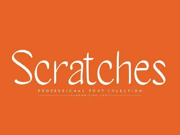 Scratches Script font