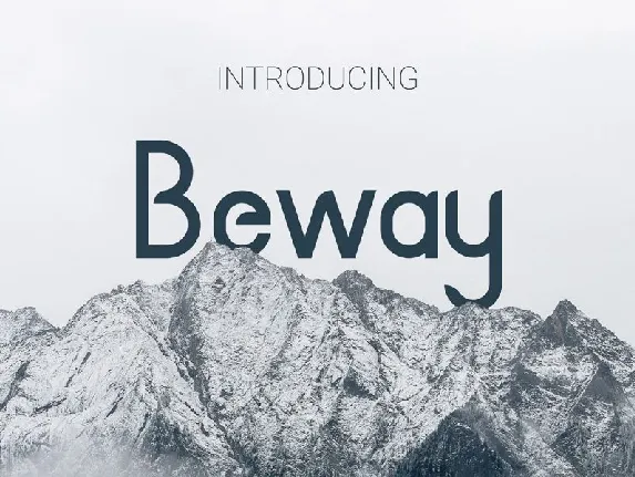 Beway font