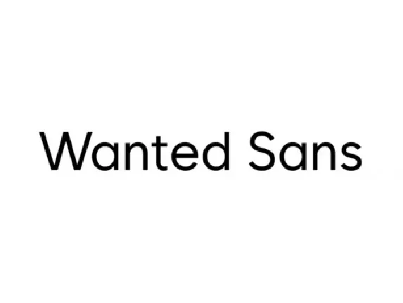 Wanted Sans Family font