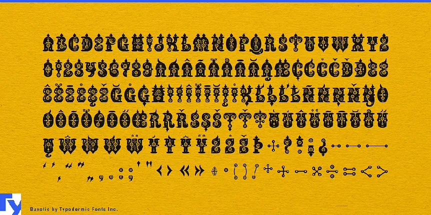 Buxotic font