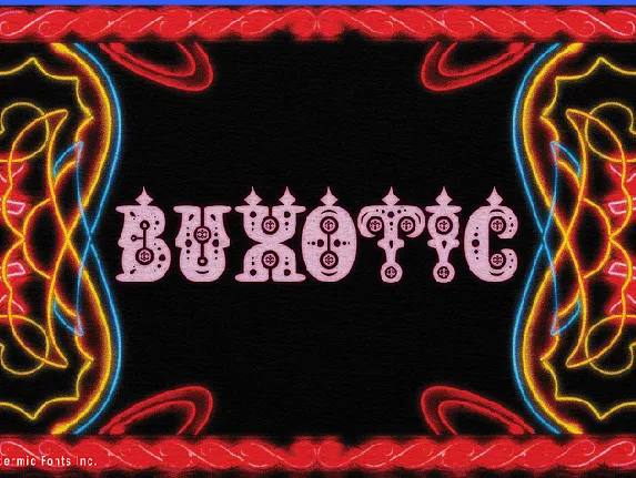 Buxotic font